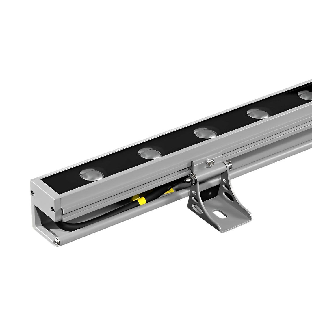 Robust aluminium LED-vägglampa för utomhusbruk, dimbar och vattentålig trädgårdsbelysning.