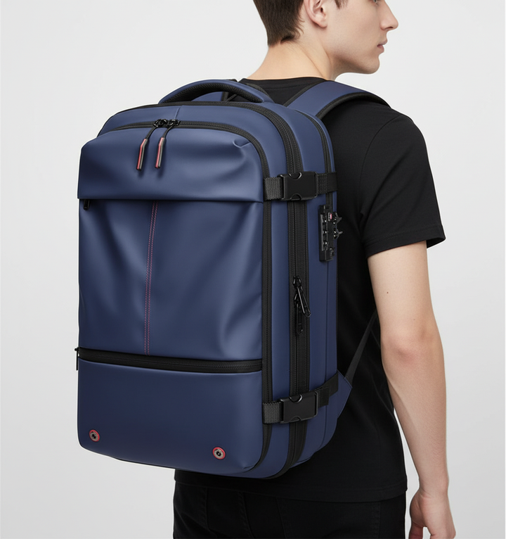 PackAway utvidgbar ryggsäck visar flexibilitet för olika packbehov. Idealisk för resor och dagsutflykter.
