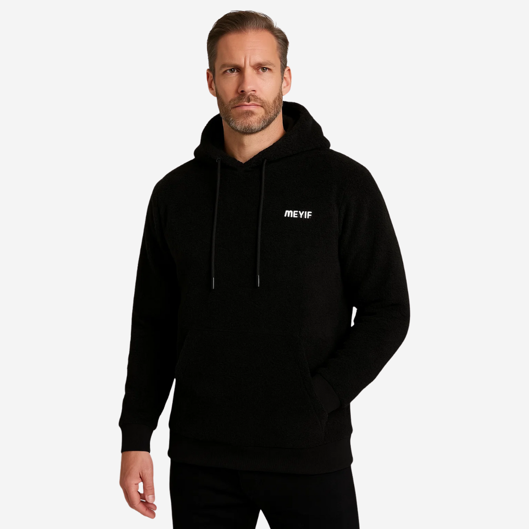 Bekväm herr hoodie med huva för vardag och fritid. Perfekt som varm tröja i en avslappnad stil.