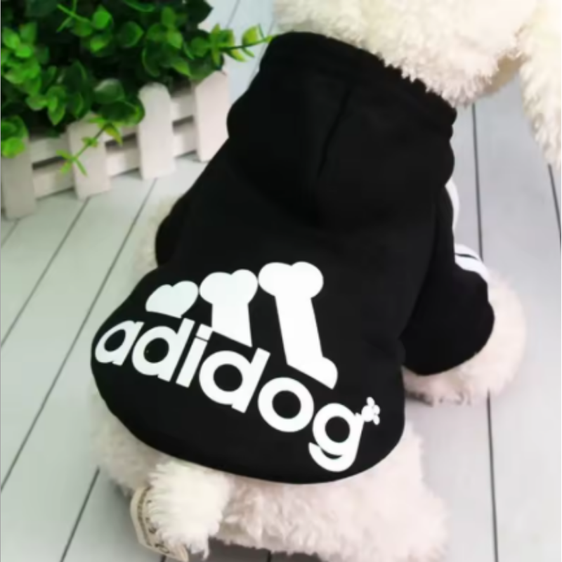 Varm & mjuk hundhoodie i grått, perfekt för kalla vinterdagar. Komfortabel hundtröja för din bästa vän.