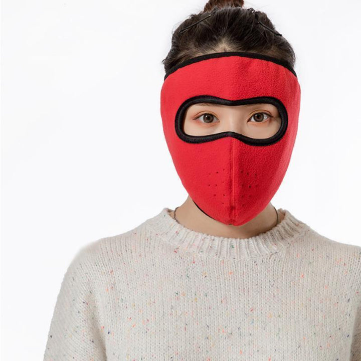 "Varm unisex fleece mask i flera färger, perfekt för skydd mot kyla och vind, tillverkad i mjuk polar fleece."