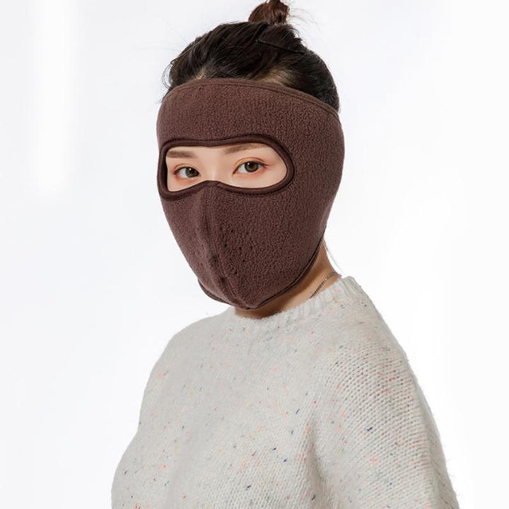 "Varm unisex fleece mask i flera färger, perfekt för skydd mot kyla och vind, tillverkad i mjuk polar fleece."