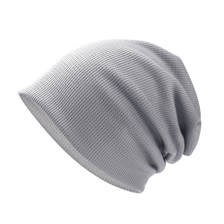 "Varm unisex höstvintermössa i mjuk, vindtät fleece, kupoltopp, brättefri, flerfärgad; perfekt för höst och vinter."