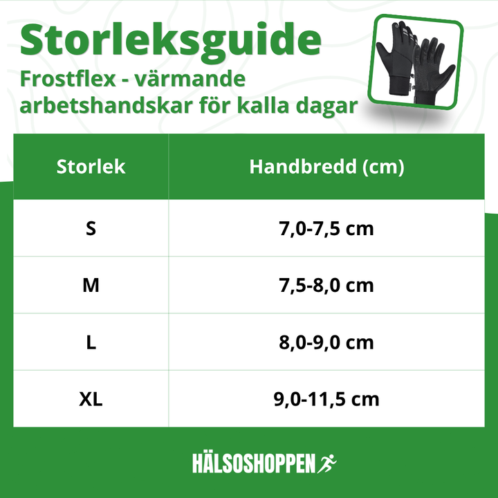 Vinterarbetshandskar för utomhusarbete i snö. Varma, vattentäta, vindtäta & touchscreen-kompatibla.