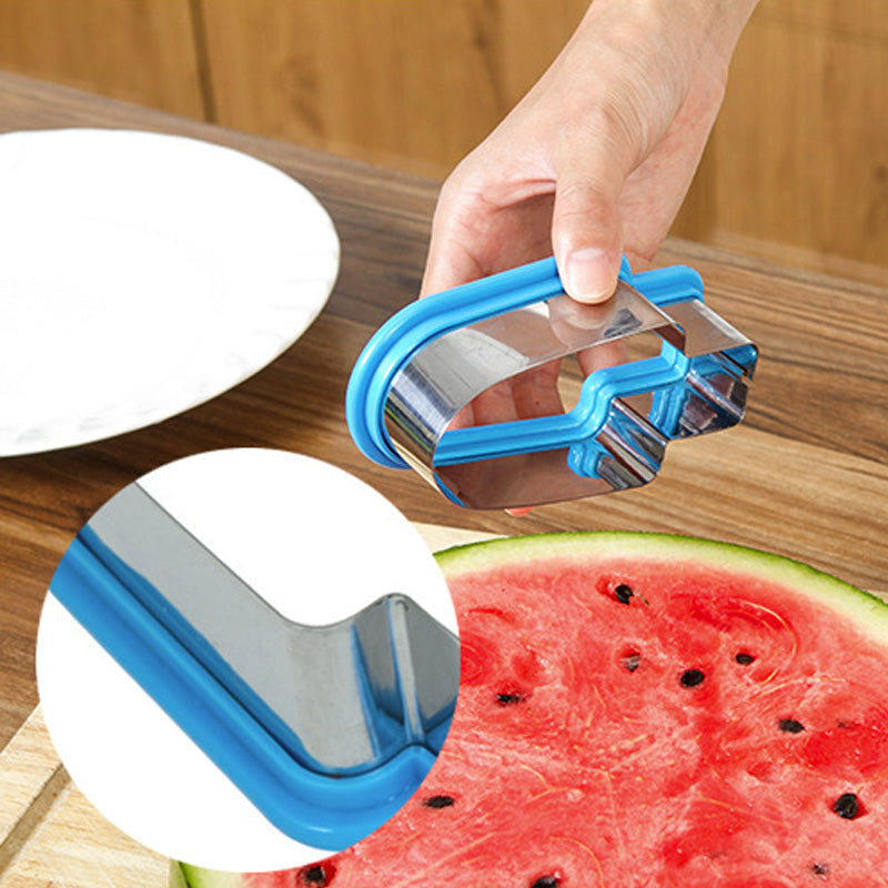 "Vattenmelonformad isglassform i grön och blå ABS-plast, perfekt för sommarlovets festliga isglassar och kalaspyssel."