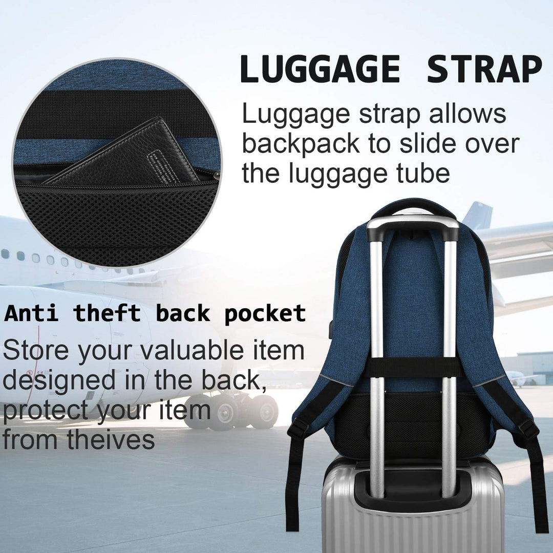 Elegant och praktisk arbetsväska, vattentålig med USB.