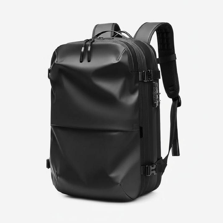 Vattentät ExpandPack ryggsäck i slitstarkt Oxfordmaterial. Idealisk för resor, arbete & dagligt bruk.