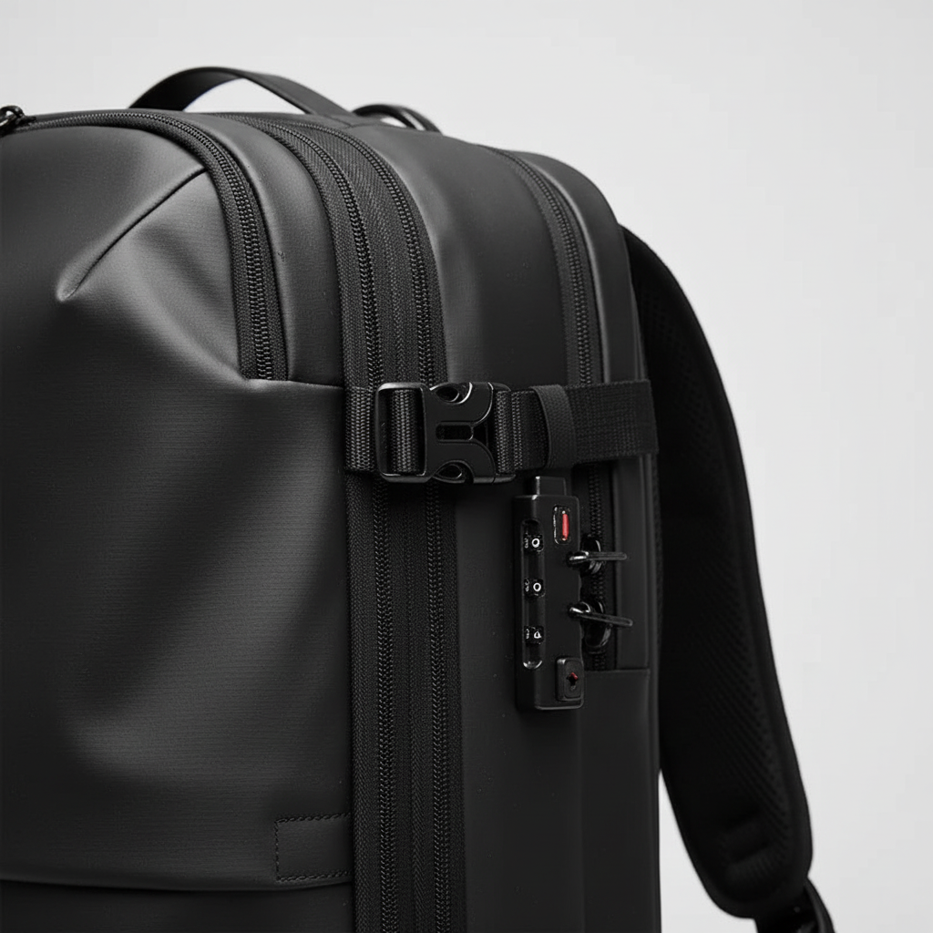 ExpandPack vattentät ryggsäck för resor & vardag. Utbyggbar design med gott om plats, säkert laptopfack.