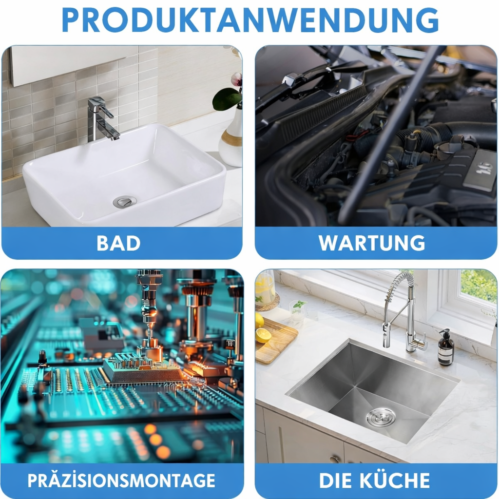 Bilverktyg: Endoskopkamera inspekterar motor, chassi. Flexibel kabel, LED-belysning ger skarp HD-bild.