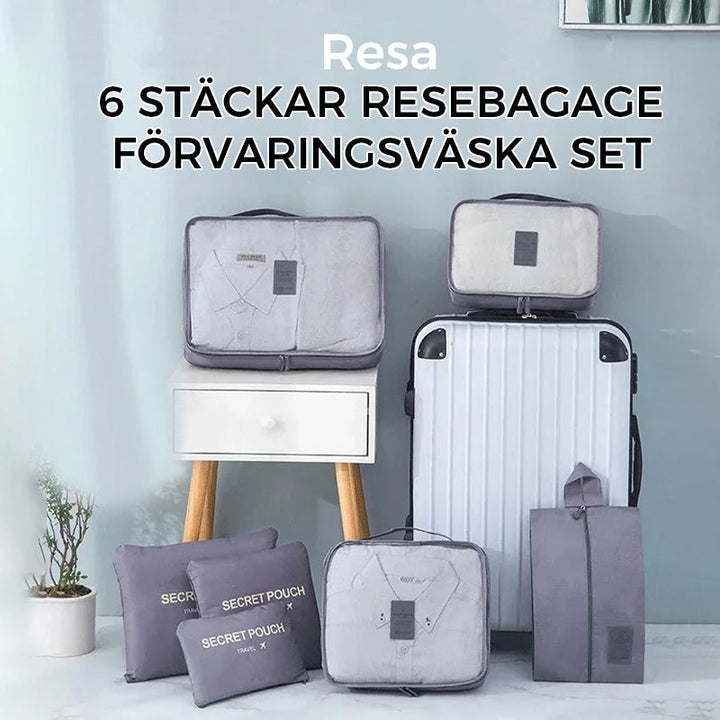 "Vattentät klädsorterande förvaringsväska för kvinnor i slitstark polyester, idealisk för organiserad och stilig resa."