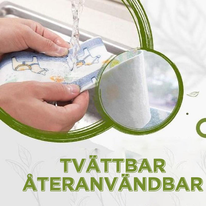 "Vattentät kökstätningstejp non-woven självhäftande, grå tejp med molnmotiv, perfekt för skydd mot fukt i hemmet."