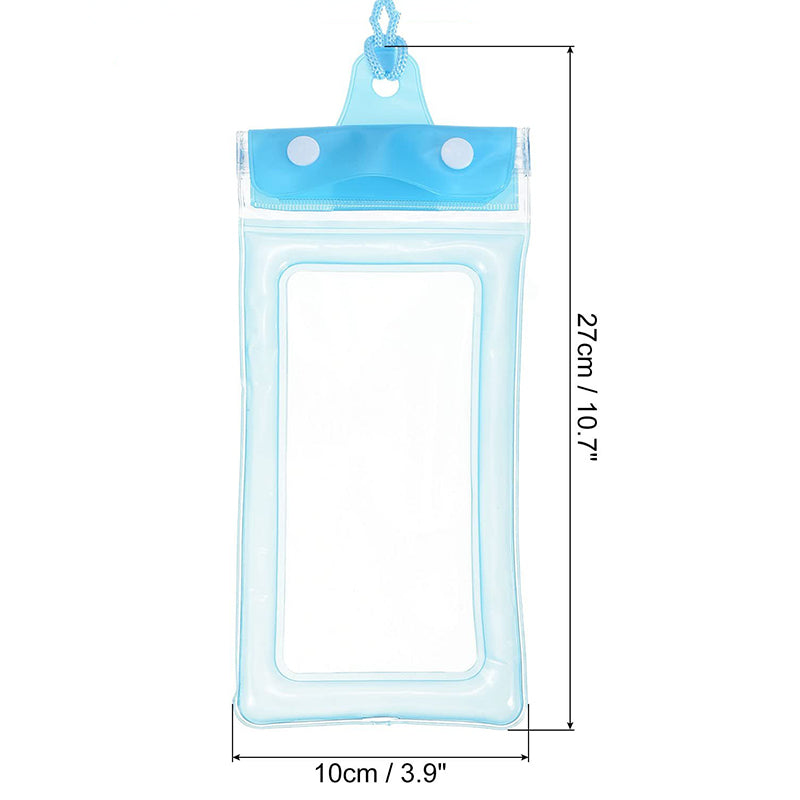 Vattentät mobilväska för vattensporter, PVC-material, högtransparens pekskärm, inkl. nyckelband, skyddar mot vatten.