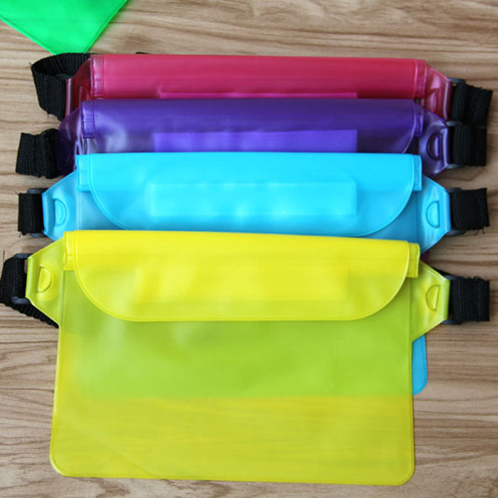 Vattentät mobilväska för vattensporter, PVC-material, högtransparens pekskärm, inkl. nyckelband, skyddar mot vatten.