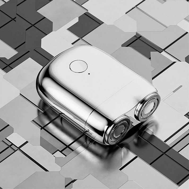 "Vattentät USB-rakapparat för män med lång batteritid, silverfärgad, elegant design, högpresterande motor."