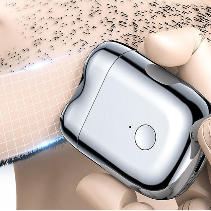 "Vattentät USB-rakapparat för män med lång batteritid, silverfärgad, elegant design, högpresterande motor."