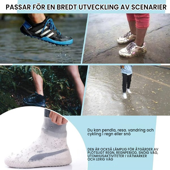 Vattentäta skoöverdrag för kvinnor, halkfria och hållbara, idealiska för utomhusbruk i alla väderförhållanden.