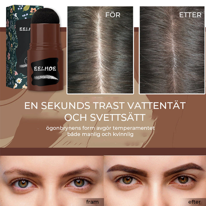 "Vattentätt ögonbrynskulpturkit: kompakt, enkel design med flera nyanser för naturliga och definierade ögonbryn."