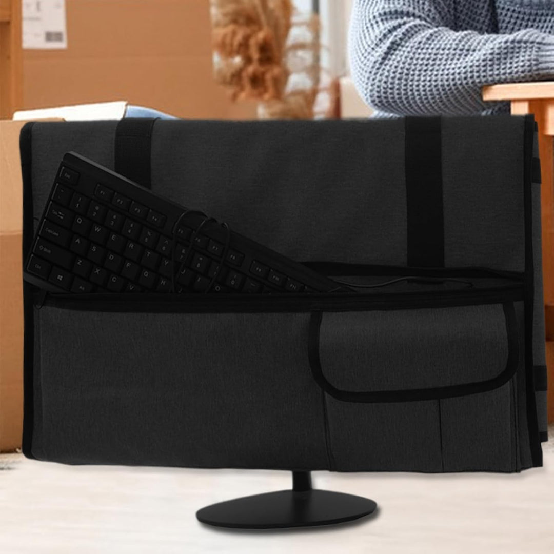 Heltäckande skydd mot damm och repor med Veynor bärbar monitorväska och flanellfoder.