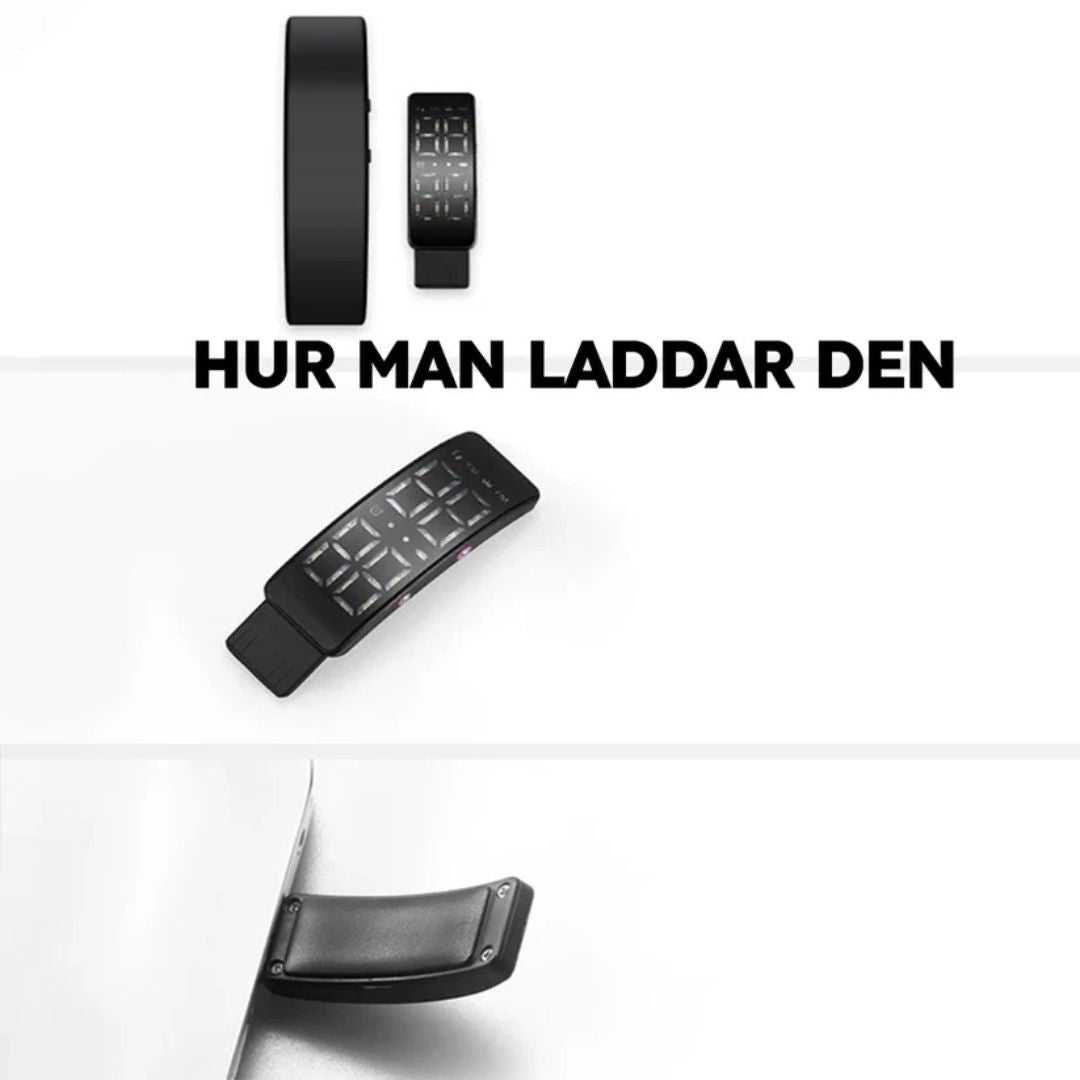 Vibrerande väckarklocka på handleden, tyst och effektiv för en lugn start utan att störa din partner.