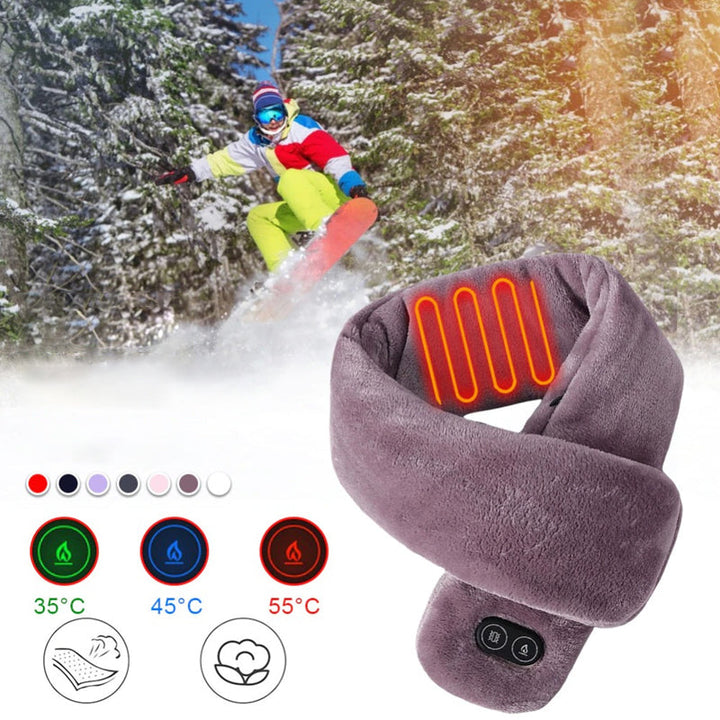 "Vibrerande värmehalsduk i polyester för män och kvinnor, finns i flera färger som rosa och blå. Perfekt för vintern."