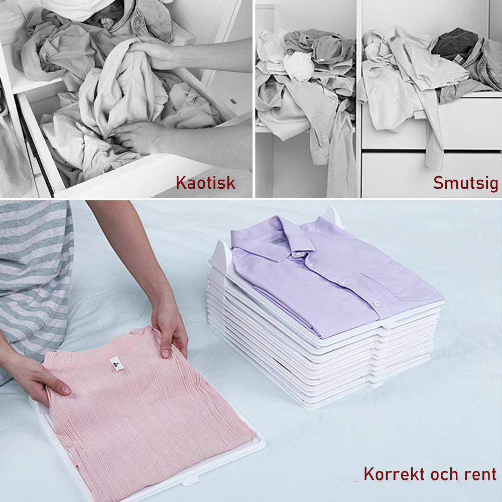 "Vikbar klädförvaring, miljövänlig och hållbar, för ordnad och snygg garderob. Andningsbar design, passar alla kläder."