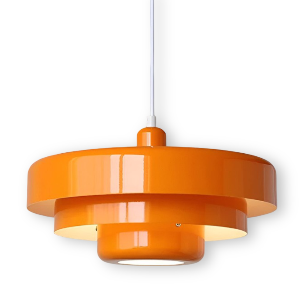 Vintage LED taklampa, skandinavisk design, skapar varm atmosfär. Dimbar LED-belysning i aluminium.