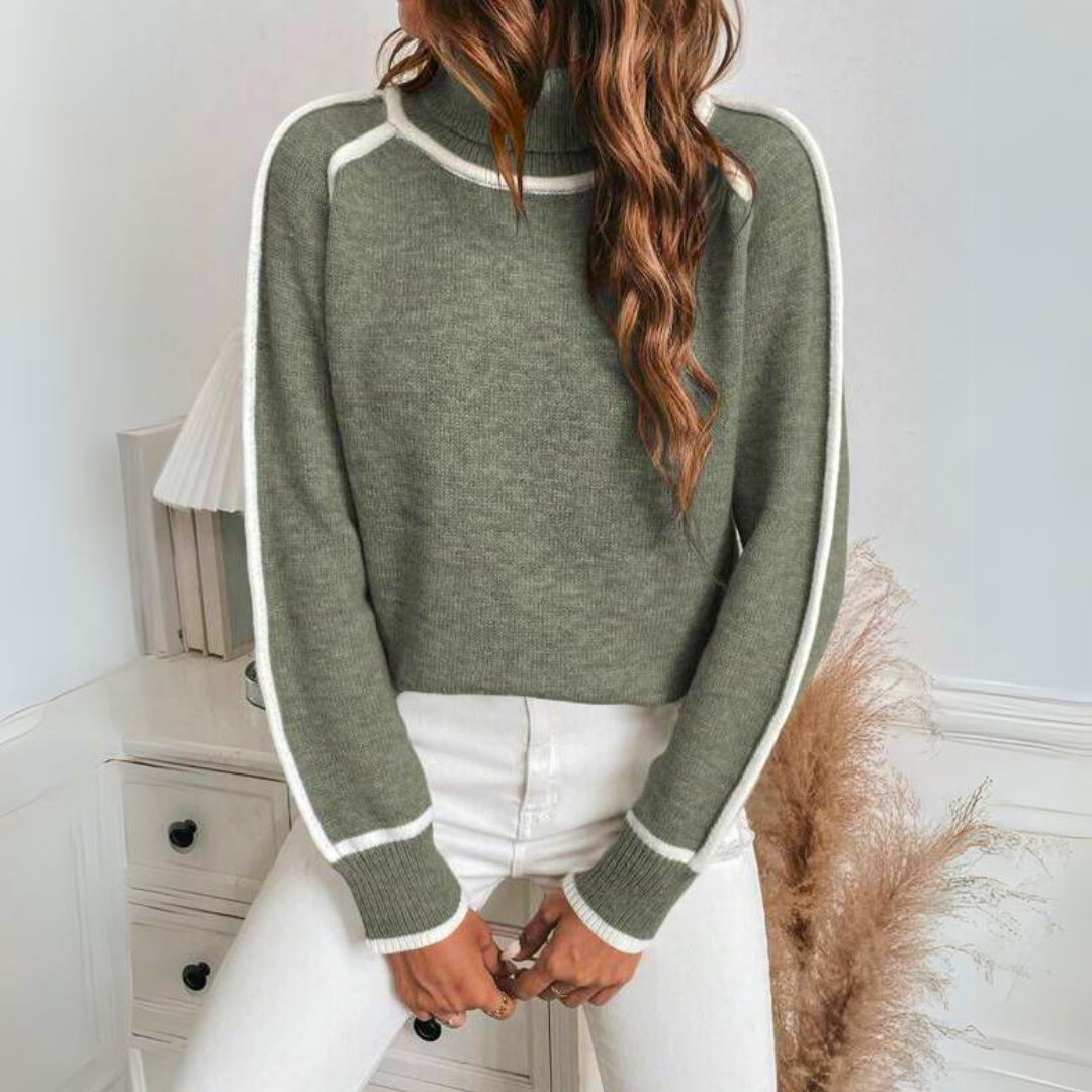 Beige casual damtröja, lätt och stickad, idealisk som mångsidig vårtröja.