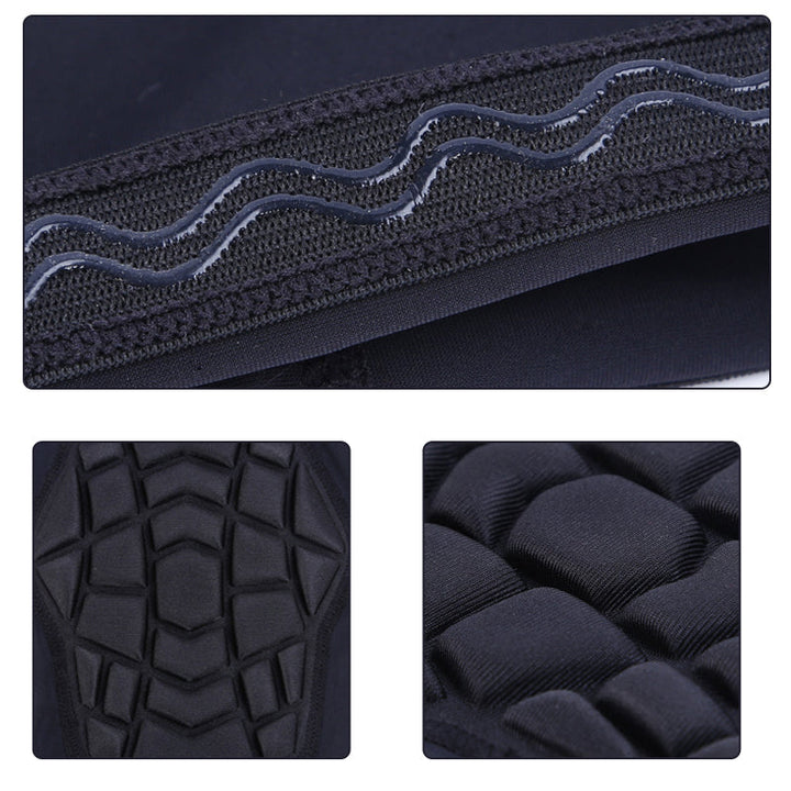 "Vita unisex anti-kollisions knäskydd i lycra för sport, nära, knäskydd med hög elasticitet och ergonomisk design."