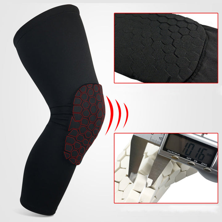 "Vita unisex anti-kollisions knäskydd i lycra för sport, nära, knäskydd med hög elasticitet och ergonomisk design."