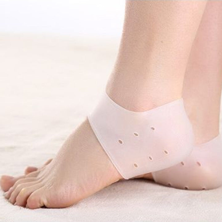 "Vitt silikonhälstöd för unisex, komfortabelt och ergonomiskt, multifunktionell för hälsa och välmående, sett framifrån."