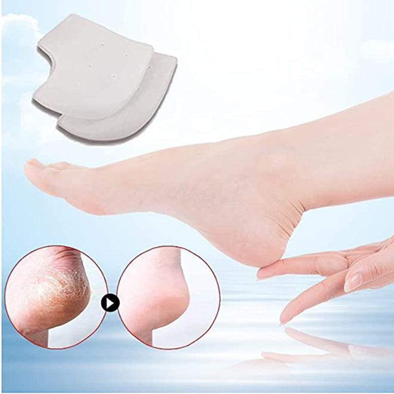 "Vitt silikonhälstöd för unisex, komfortabelt och ergonomiskt, multifunktionell för hälsa och välmående, sett framifrån."