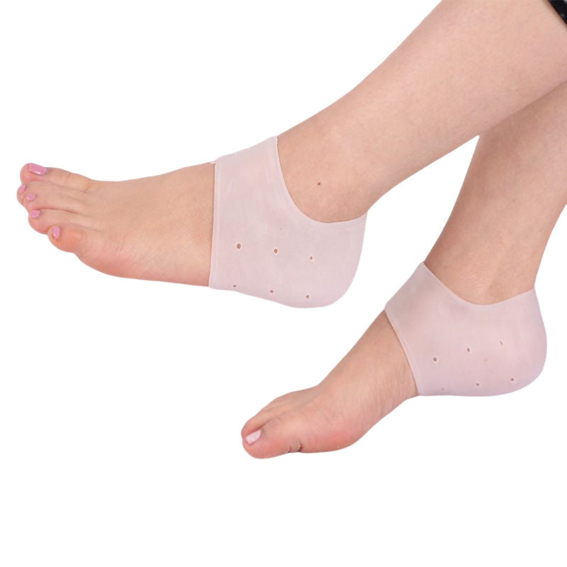 "Vitt silikonhälstöd för unisex, komfortabelt och ergonomiskt, multifunktionell för hälsa och välmående, sett framifrån."