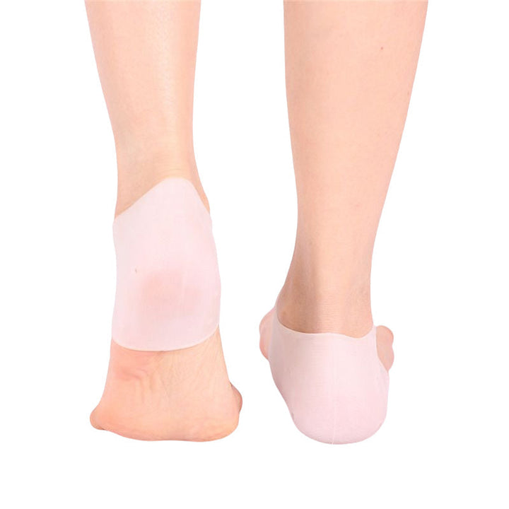 "Vitt silikonhälstöd för unisex, komfortabelt och ergonomiskt, multifunktionell för hälsa och välmående, sett framifrån."