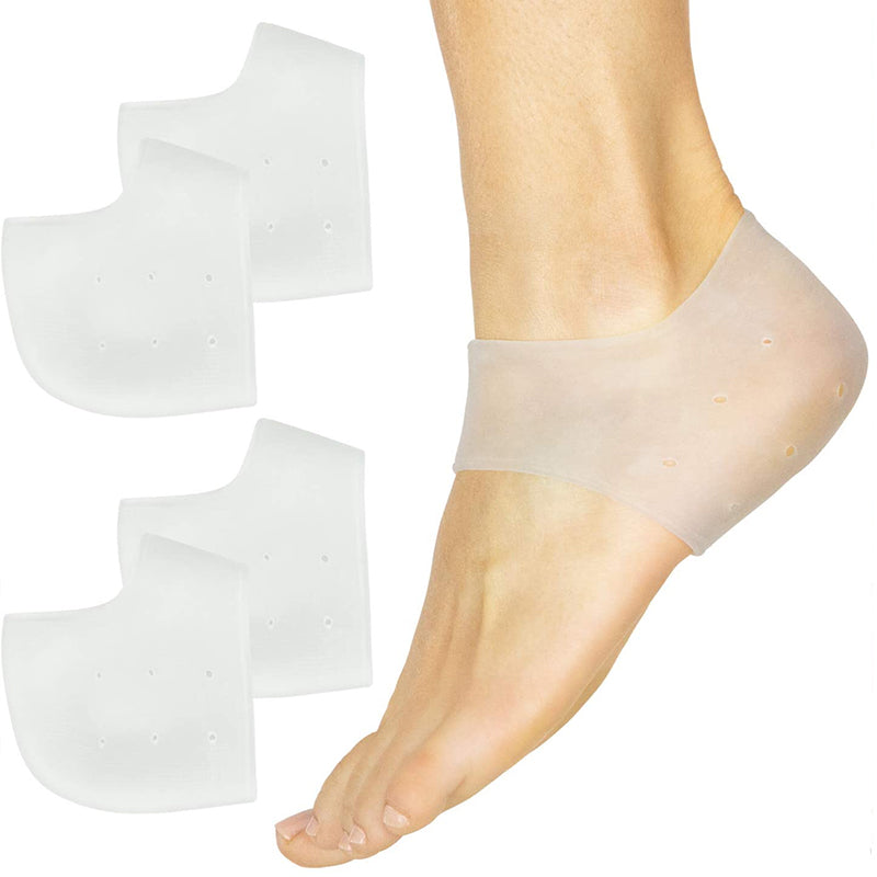 "Vitt silikonhälstöd för unisex, komfortabelt och ergonomiskt, multifunktionell för hälsa och välmående, sett framifrån."