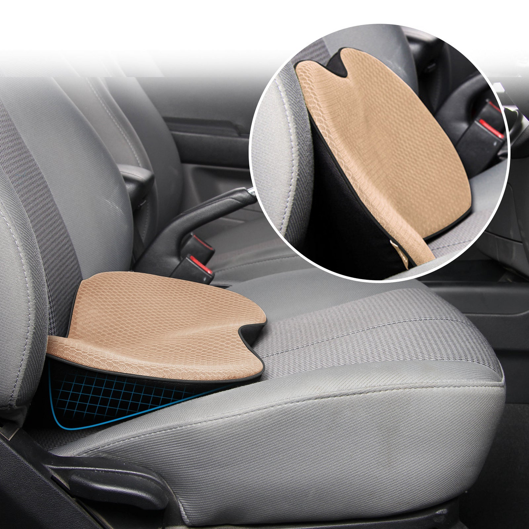 Boosterkudde vuxen, ergonomisk design i minnesskum, minskar trötthet.