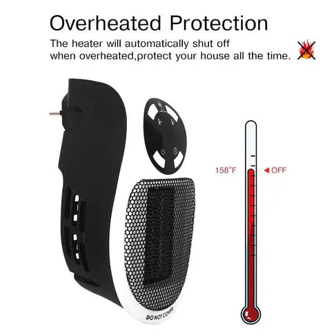 Effektiv WonderWarmer bärbar värmare som snabbt höjer temperaturen i små utrymmen. Din bästa vän mot vinterkylan.